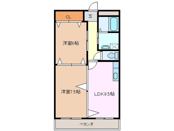 シャトレ桑名の物件間取画像